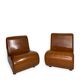 Curve armless armchairs, 1970s