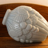 Art Deco vase in blue opaline