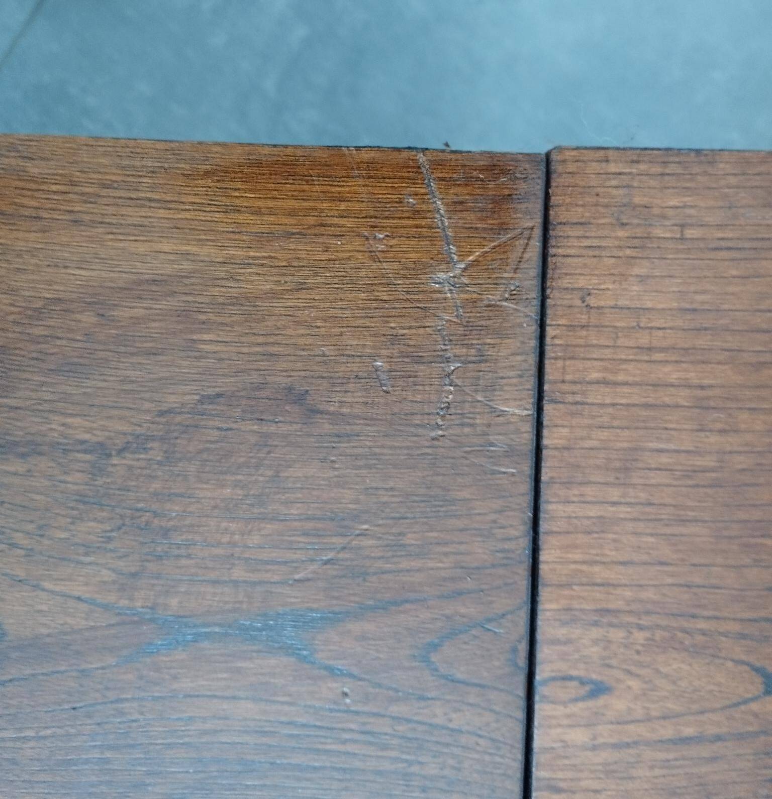 Pair of vintage Scandinavian design modules, bedside table, chest of drawers, sideboard, table.
