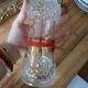 Vintage antique carafe chiseled glass