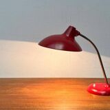 Red German table lamp mid-century 6786 by Christian Dell for Kaiser Idell, 1960s