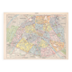 Old map of Paris, late 19th century