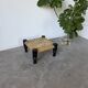 Small low stool or footrest DLC Audoux Minet