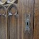 Antiqie Gothic carved oak cabinet, 1860