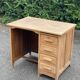 Renovated vintage American desk in raw wood