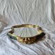 Antique carved gilded wooden mirror - 44 x 82 cm