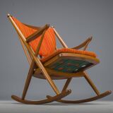 No. 182 Teak Rocking Chair by Frank Reenskaug for Bramin, 1960s
