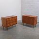 Pair of honey coloured cabinets by Alfred Hendrickx for Belform, 1950s