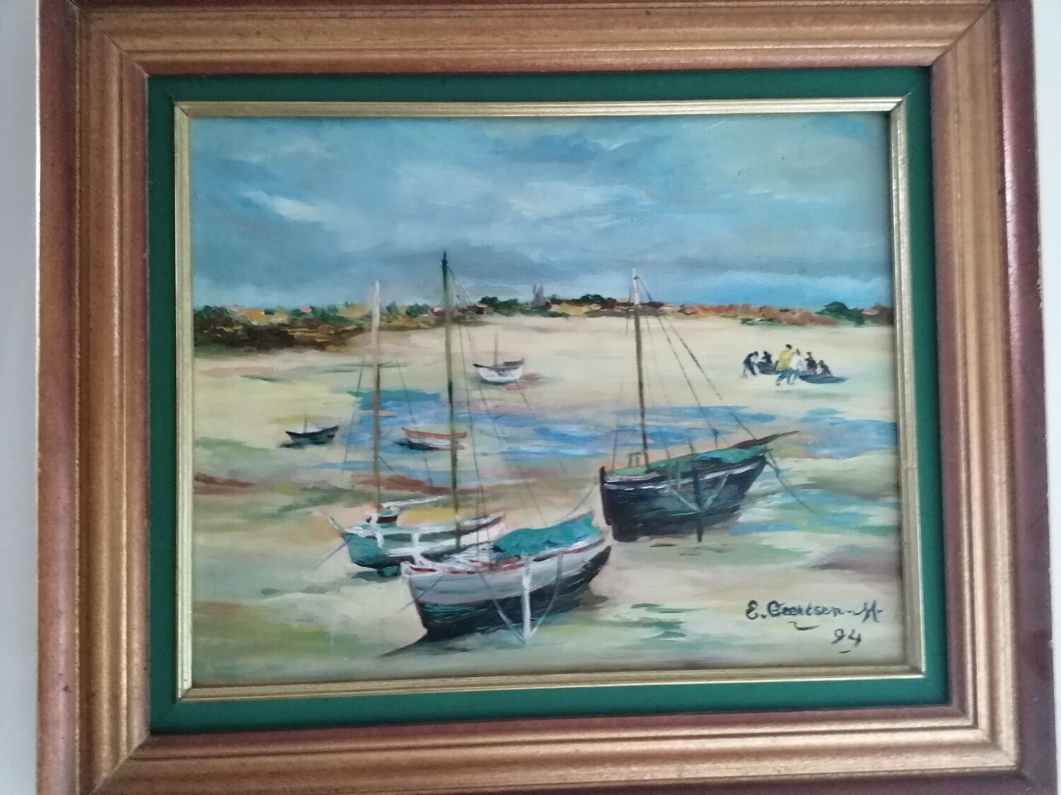 Oil painting Low tide