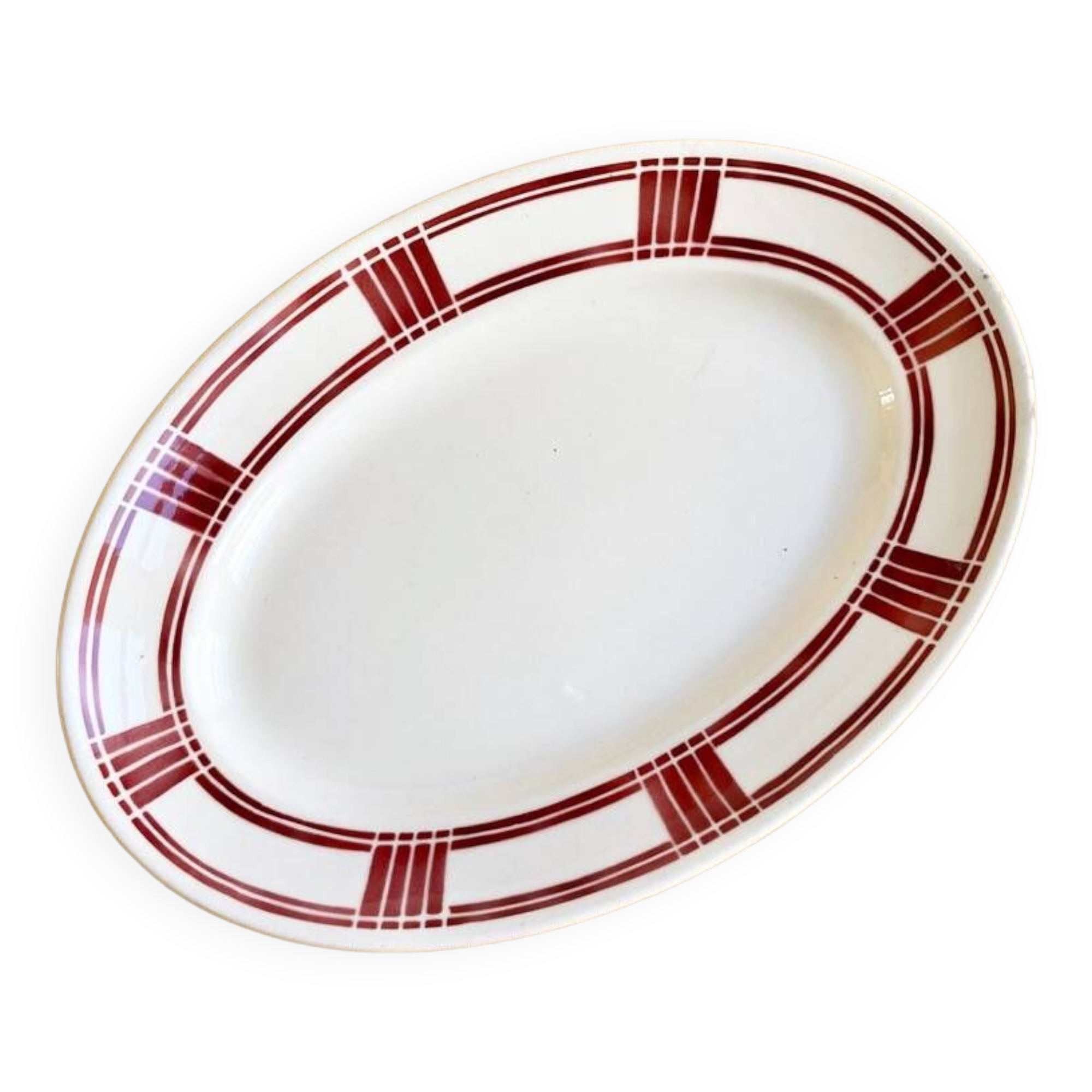 Oval dish Badonviller 30's