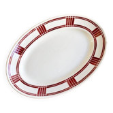 Oval dish Badonviller 30's