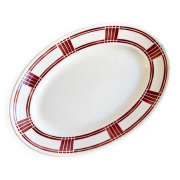 Oval dish Badonviller 30's