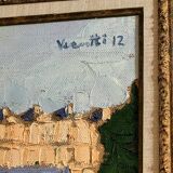 Oil on canvas "Paris Notre-Dame" by Salvatore Verniti, 2012