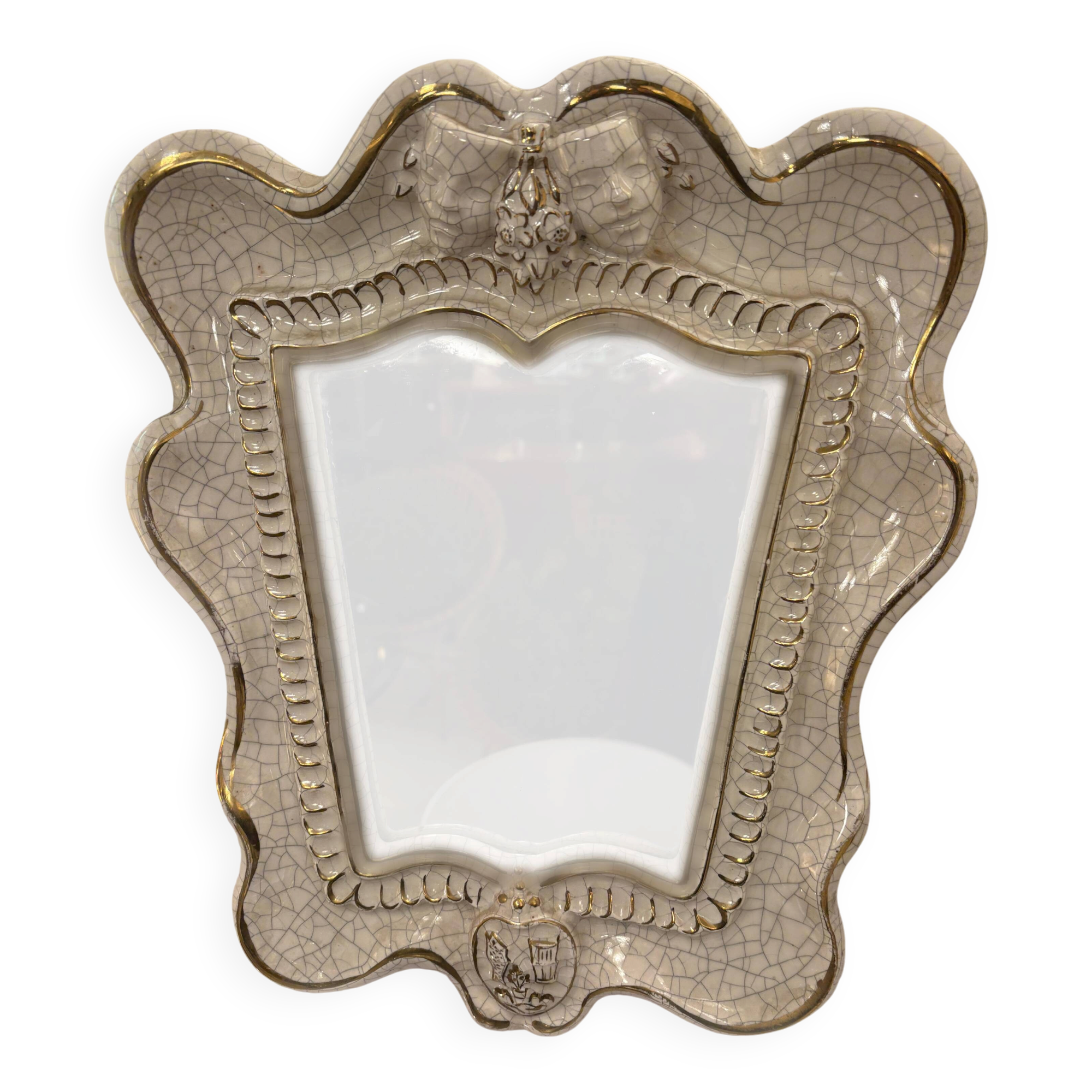 Cracked ceramic mirror