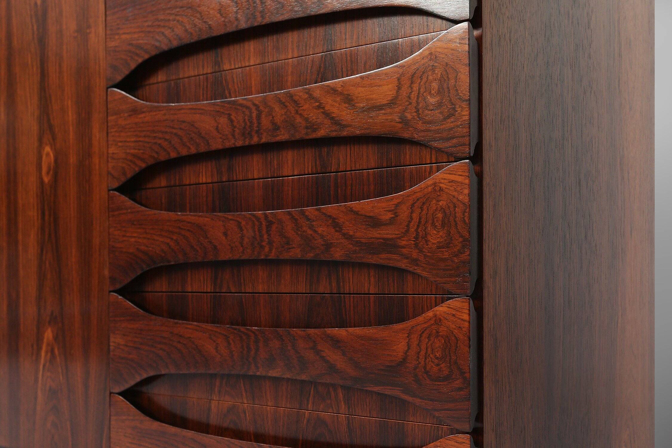Belgian Mid-Century Rosewood Highboard, 1960s