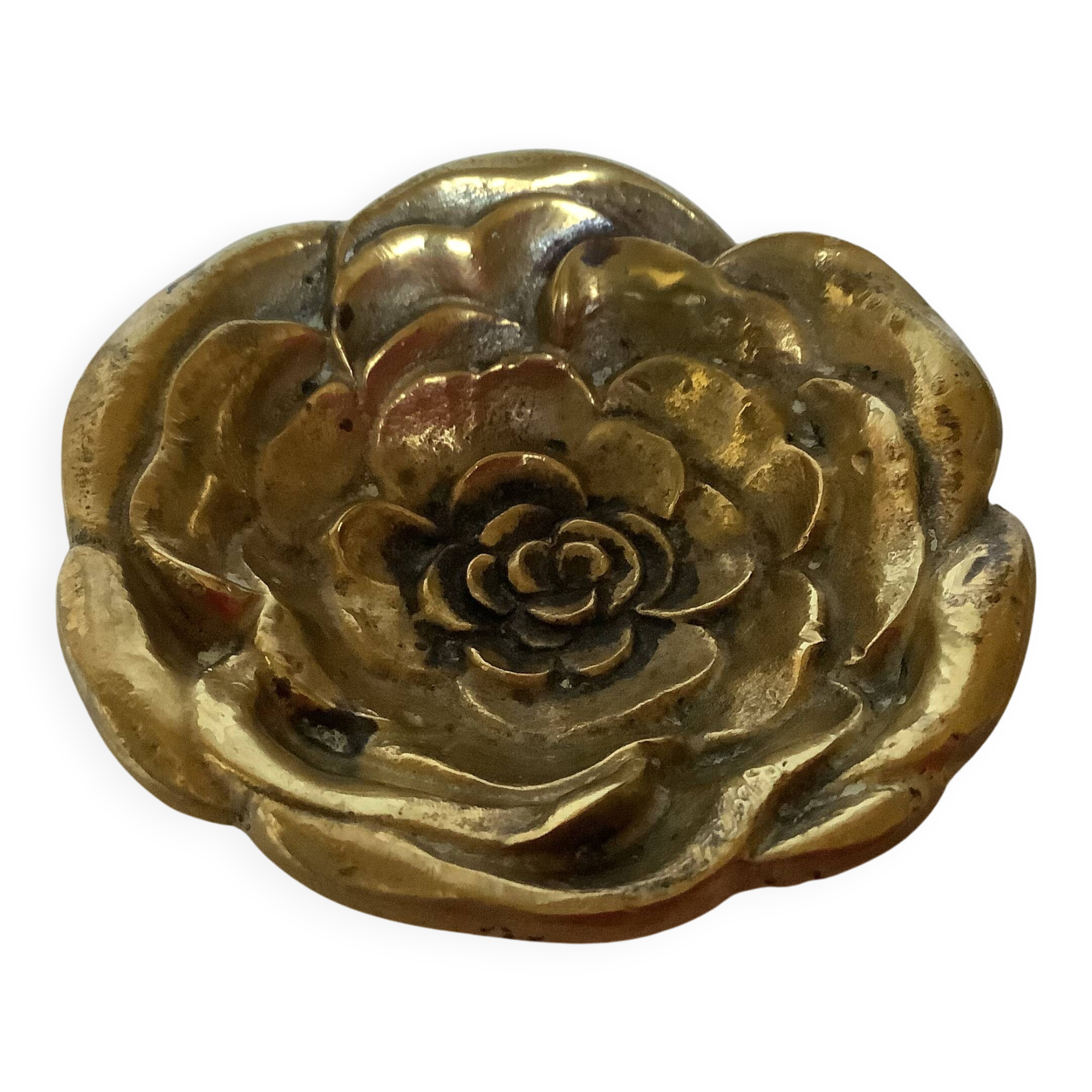 Mini brass flower pocket tray