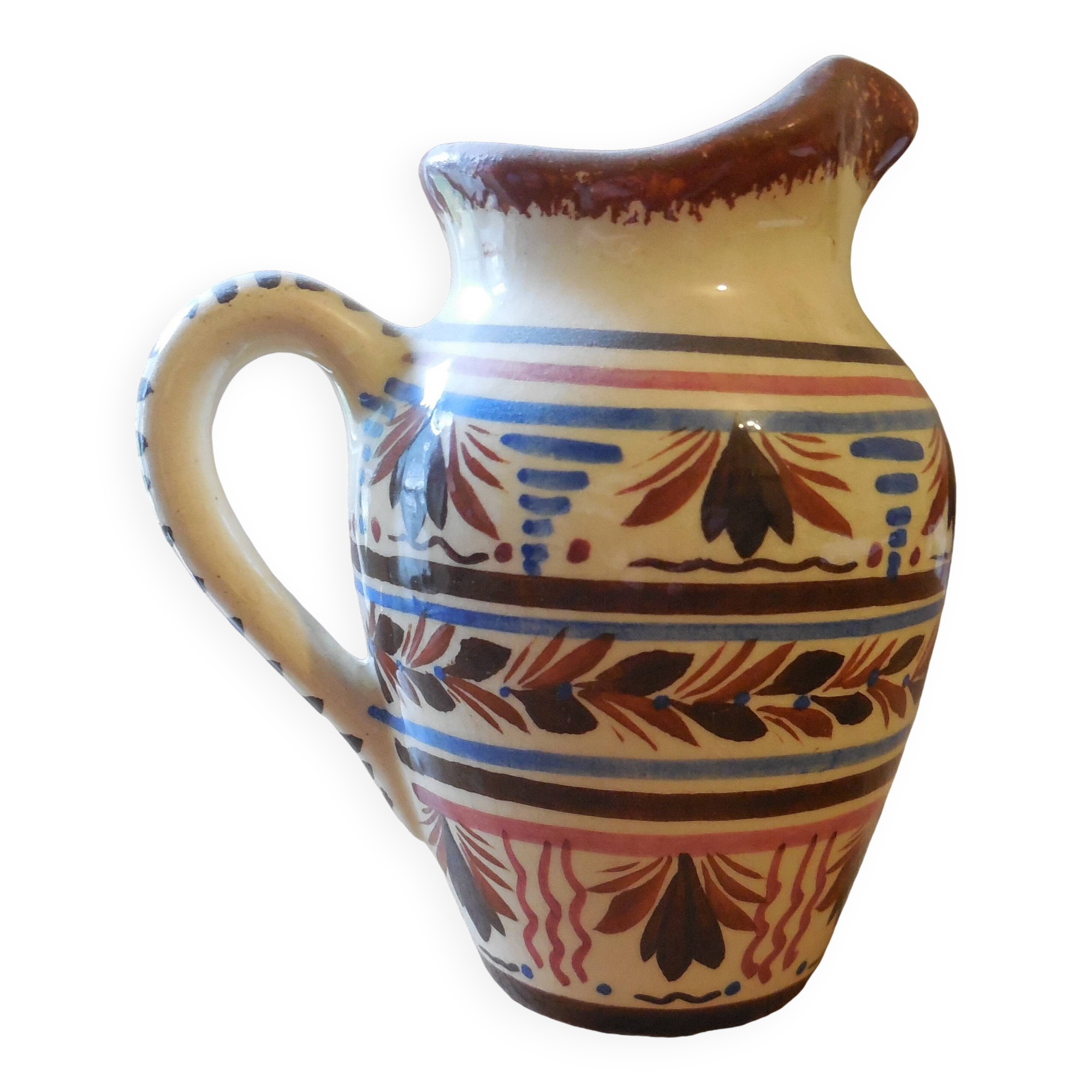 Petit pot à lait ancien en céramique de Quimper