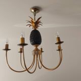 Pineapple chandelier from the 70'S in brass