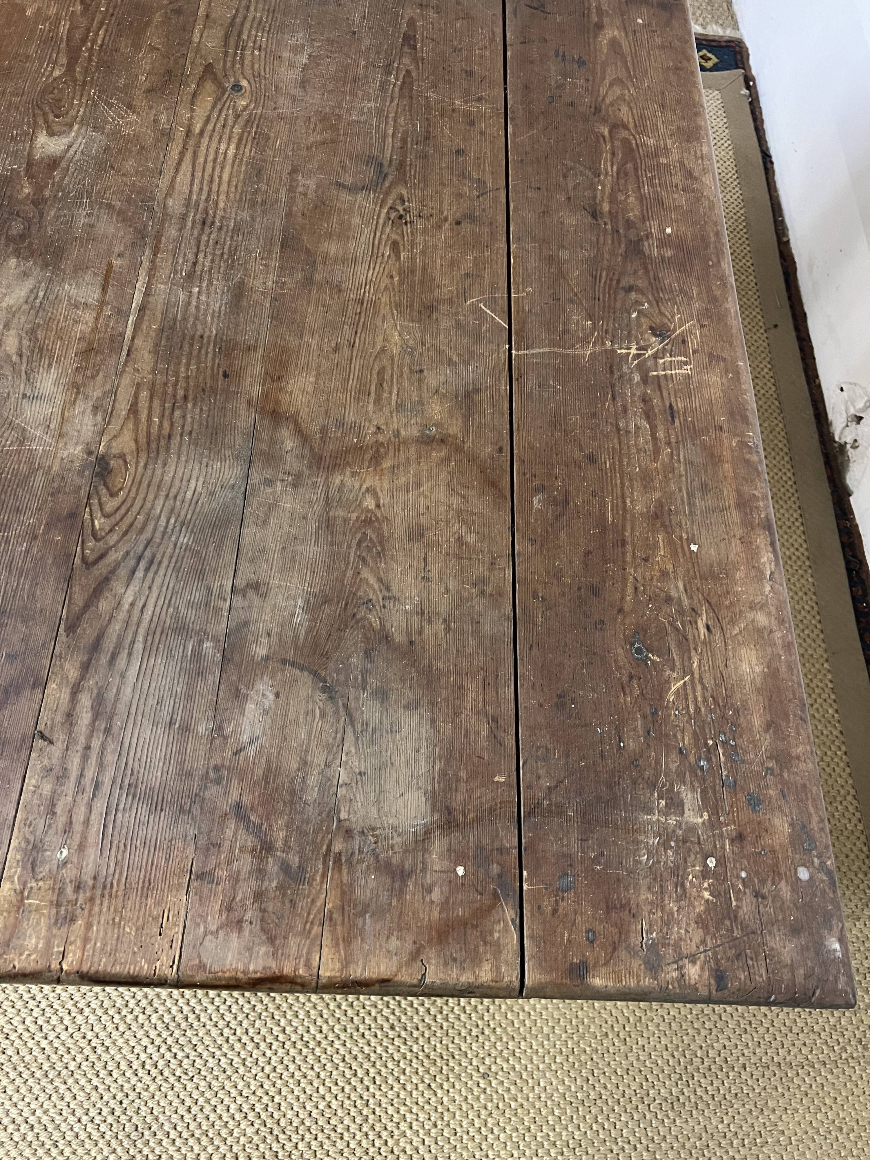 Small old farmhouse table