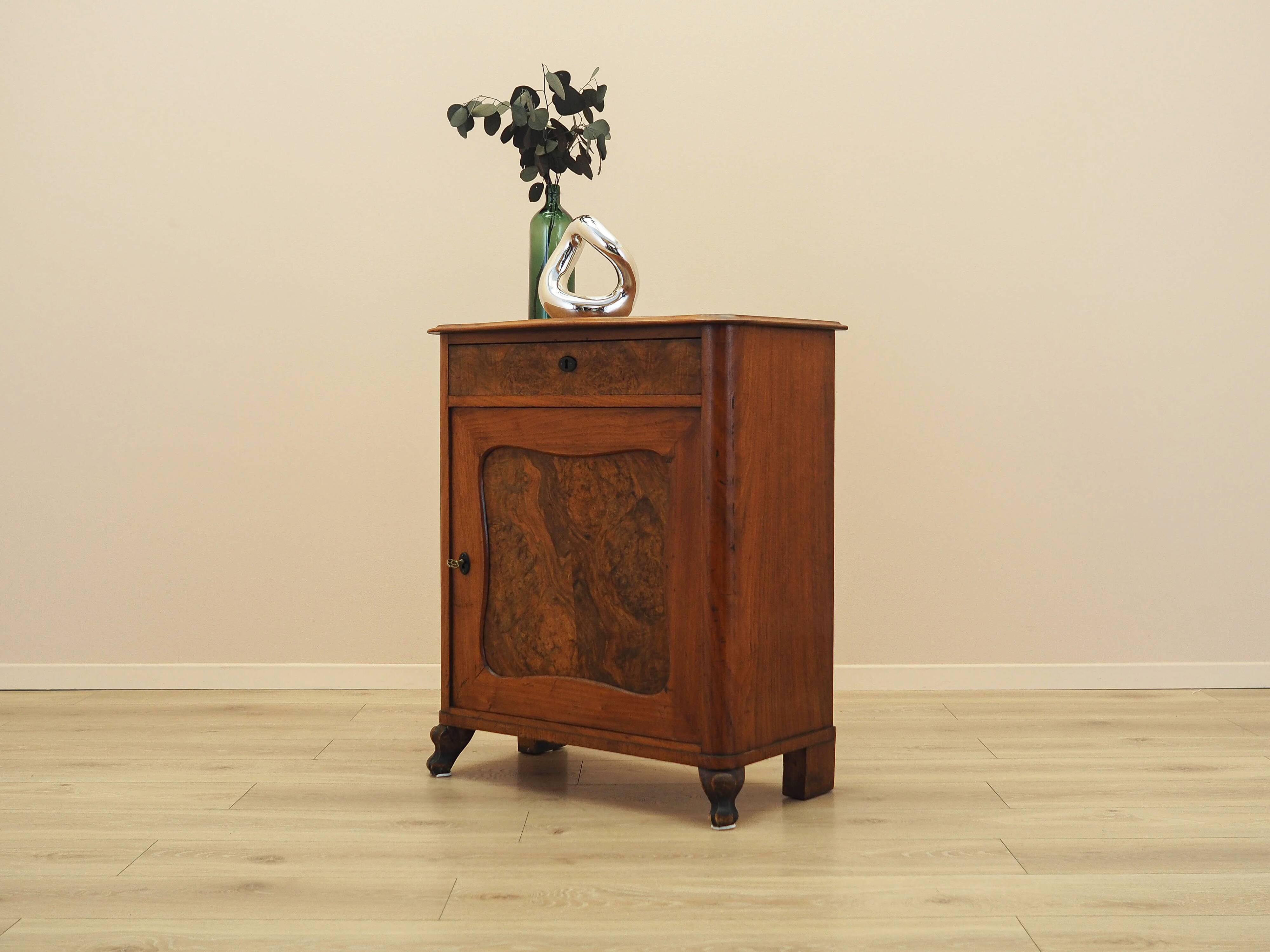 Burr wood cabinet, solid wood, Danish design, 1960s