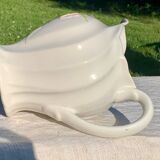 Vintage pink flower slip pitcher