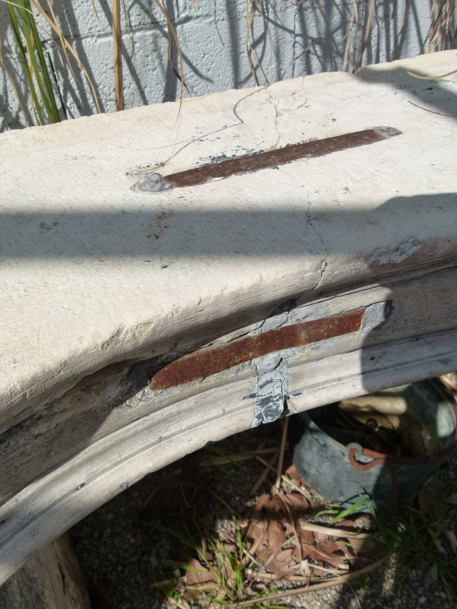 18th century stone fireplace