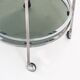 Vintage side table or serving table. Chrome metal and glass - Spain, 70s.