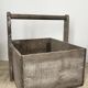 Wooden basket for the garden or workshop, folk art