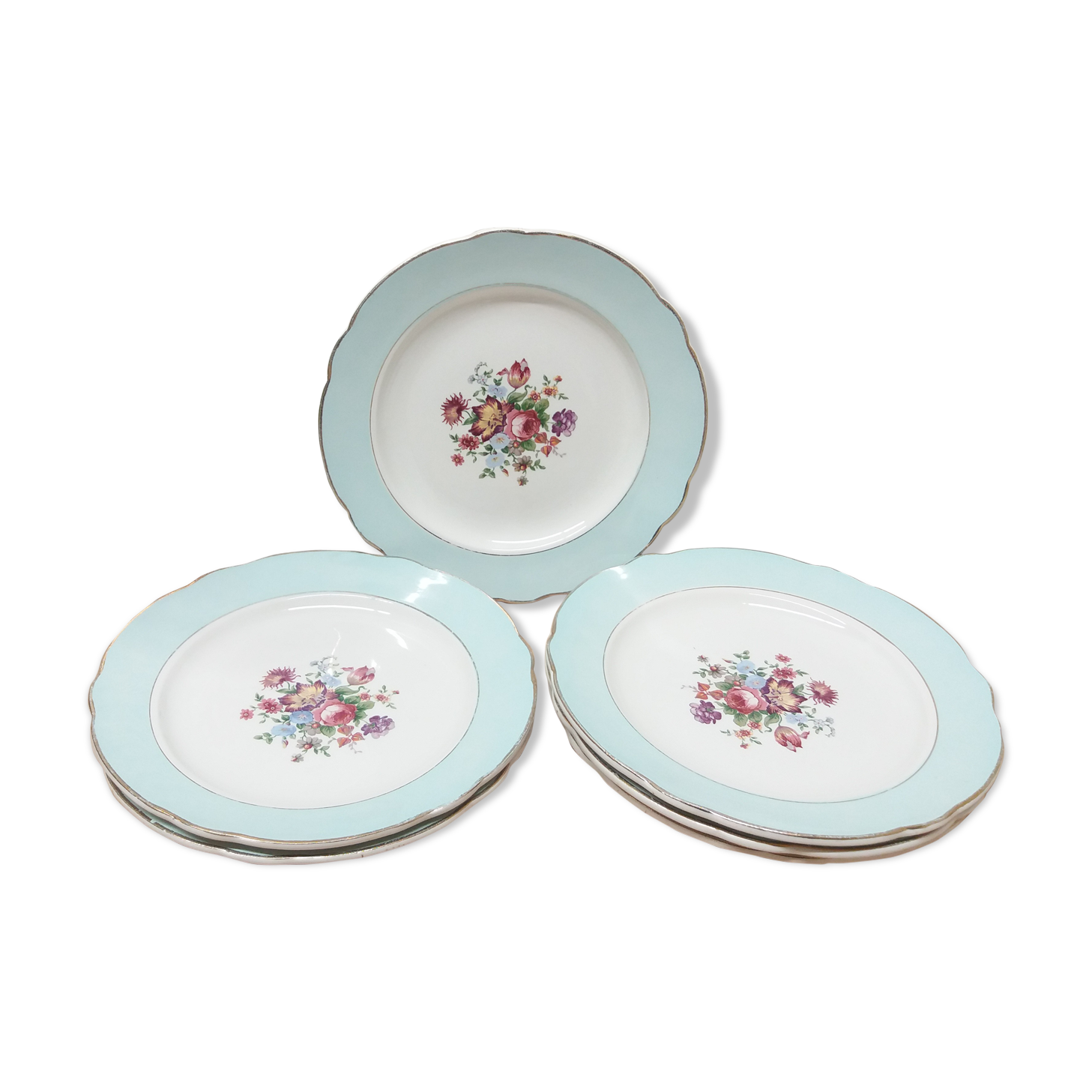 Set 6 dessert plates Sarreguemines