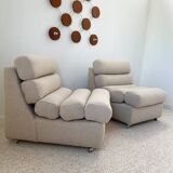 Pair of 70s designer armchairs
