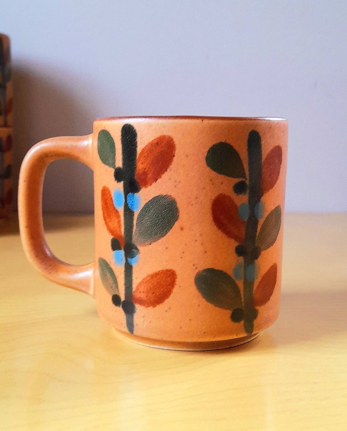 Cornean vintage stoneware mugs 60s