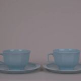 Porcelain cups and saucers x4