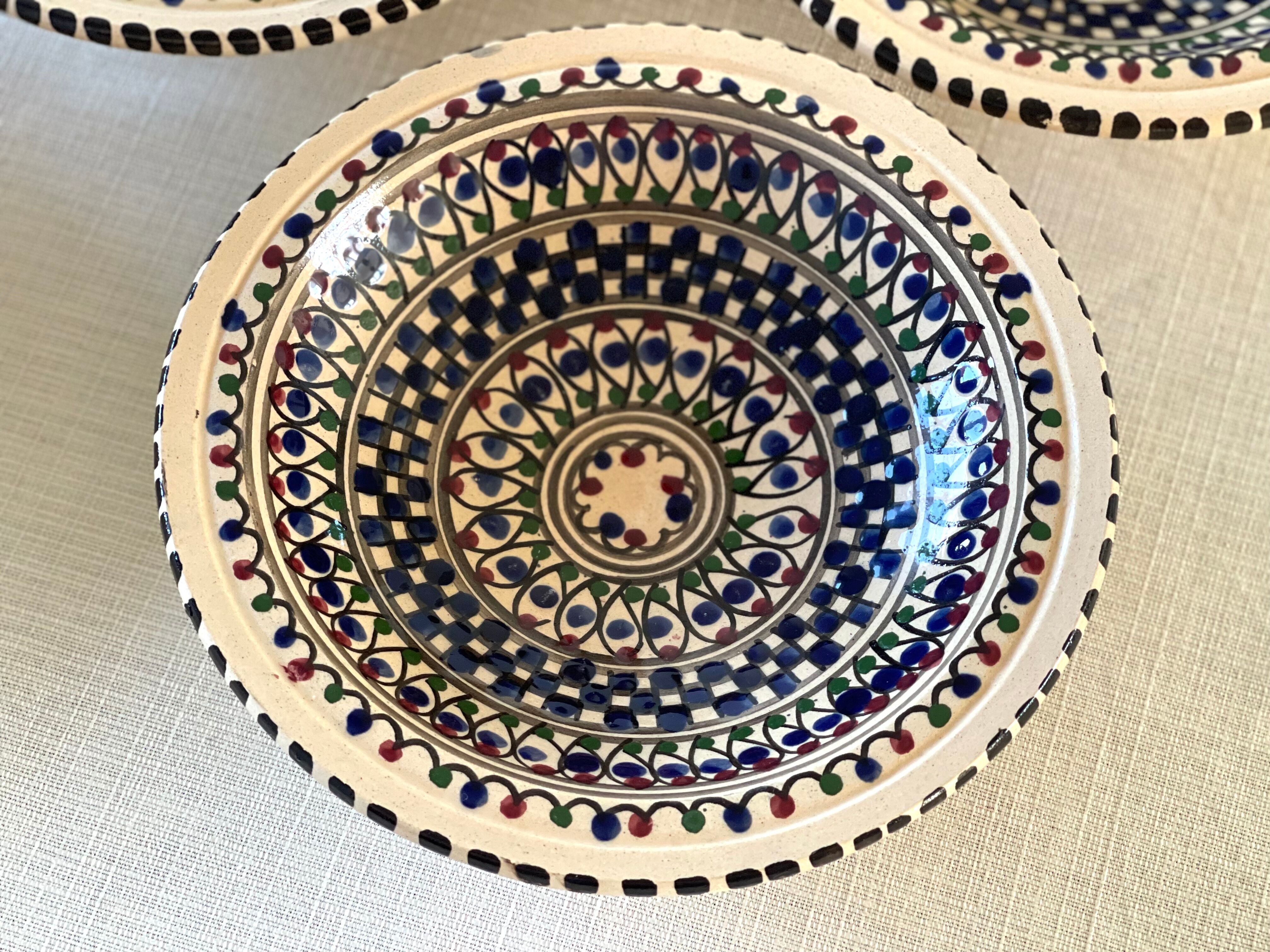 Artisanal Moroccan Dish Service 8 pieces