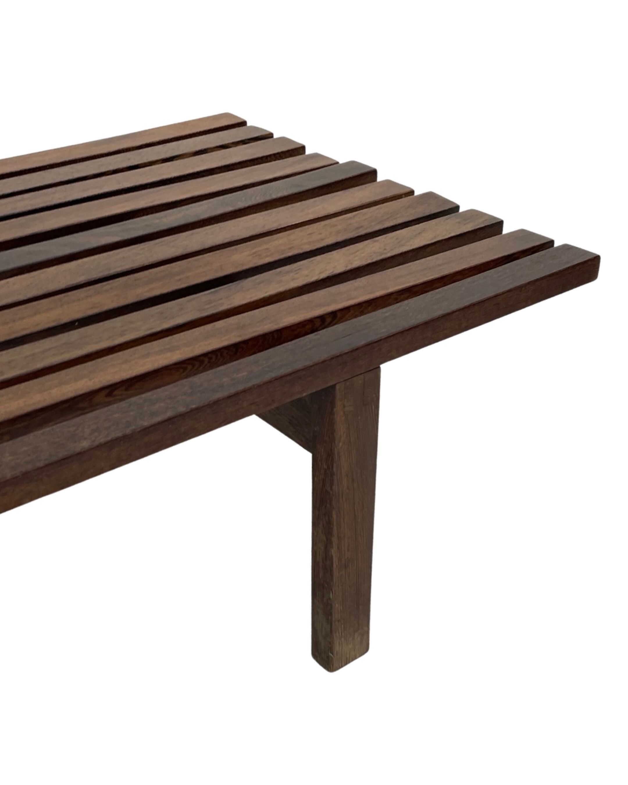 Slatted bench table wenge wood Martin Visser style 60's