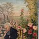 La leçon de catéchisme, huile sur toile