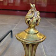 Chenets en bronze doré