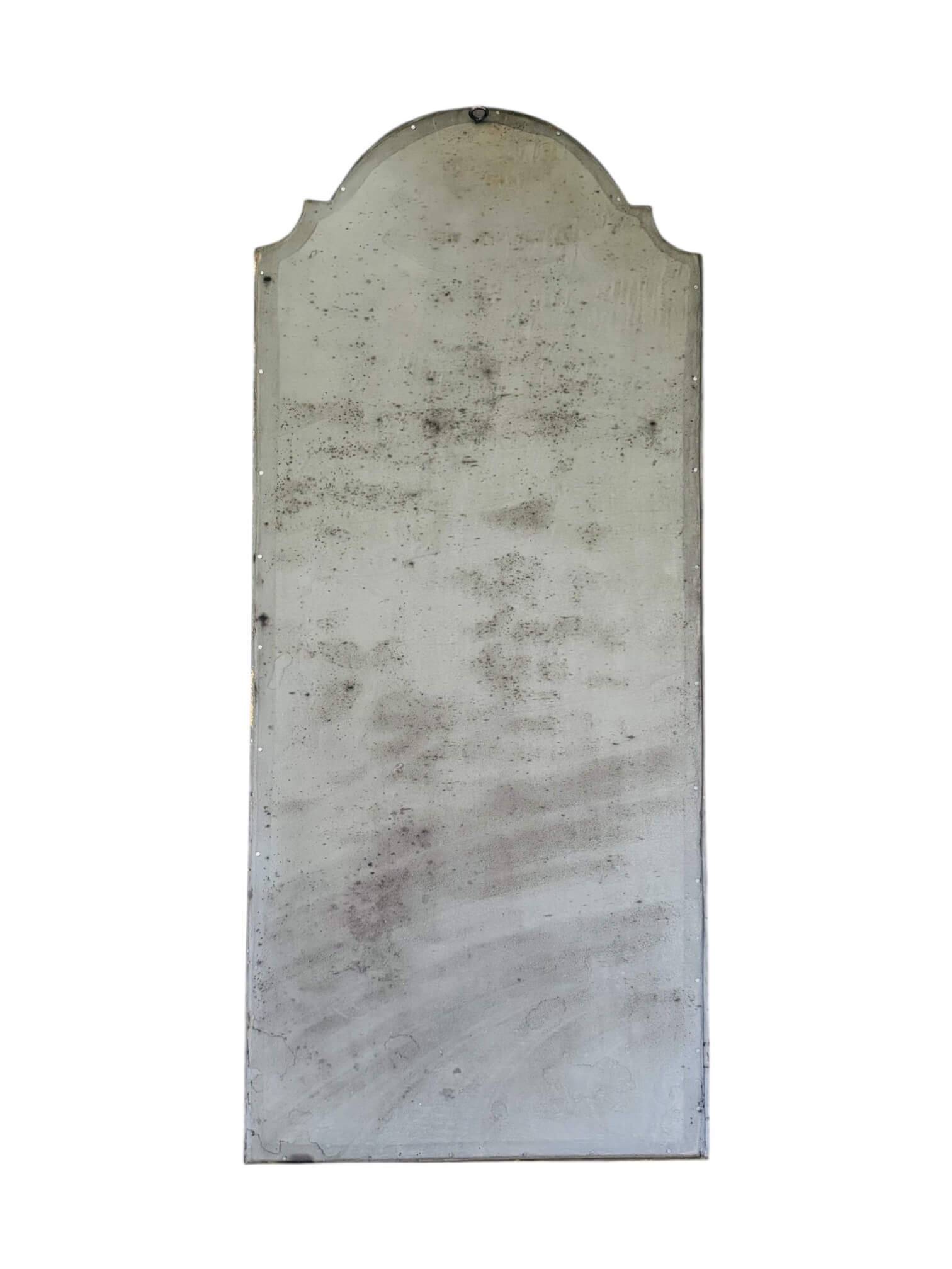 Antique pediment mirror