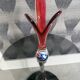 Vintage Murano tulip vase with sulphur base (1960)