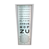 Bright optometric scale