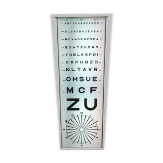Bright optometric scale