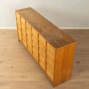 Vintage chest of drawers with thirty drawers, ash wood, 1950s