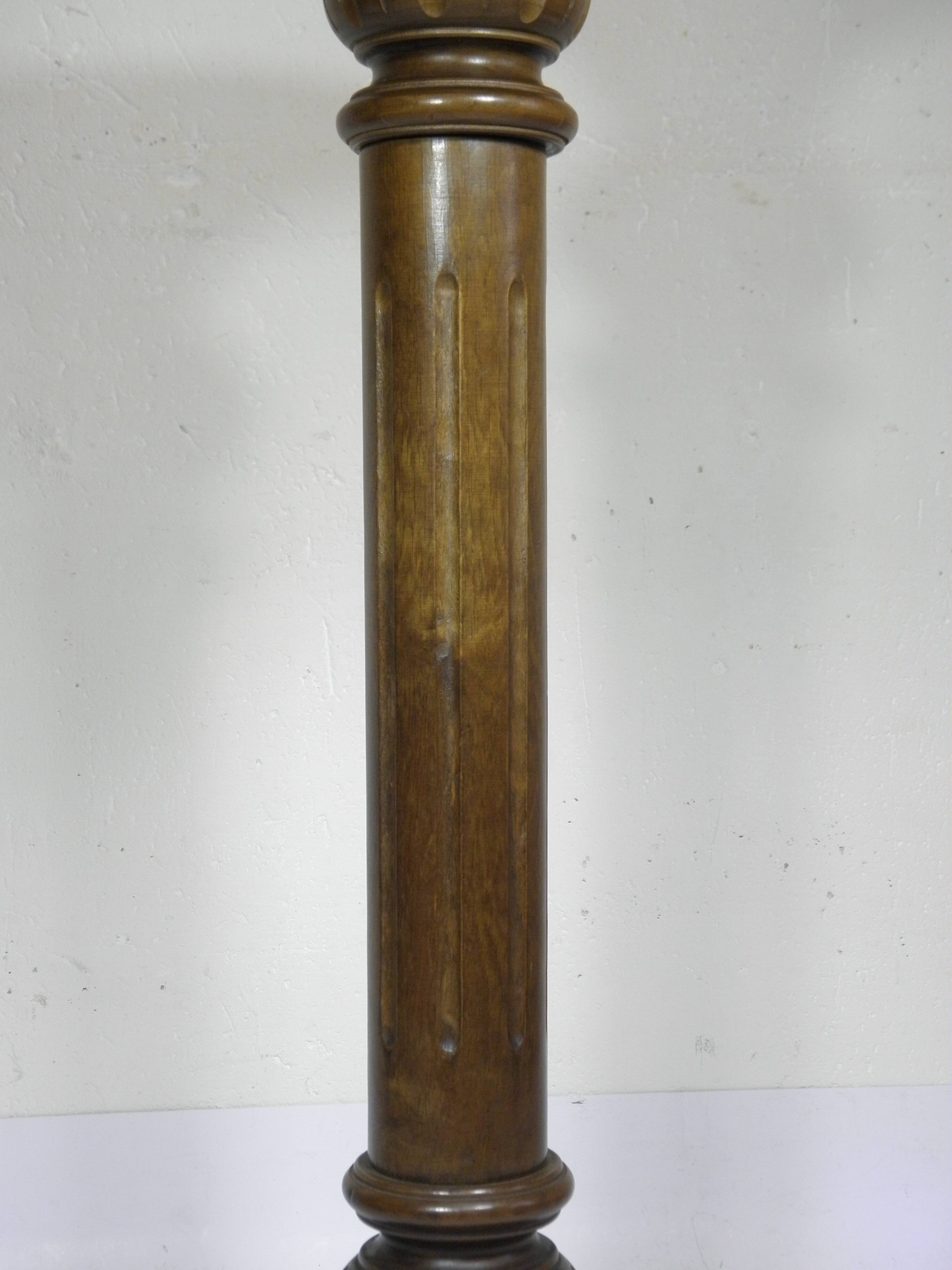 Wooden column pedestal 85 cm