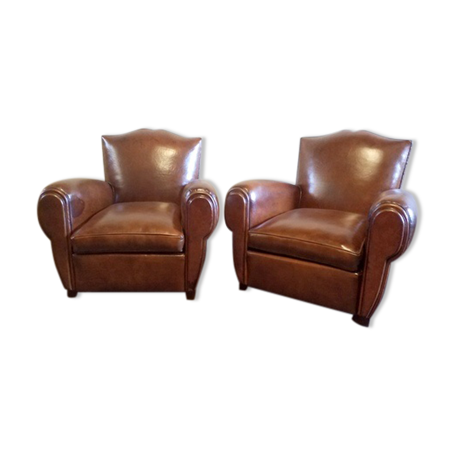 Set of 2 club armchairs