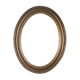 Ancien cadre oval bois stuc dor