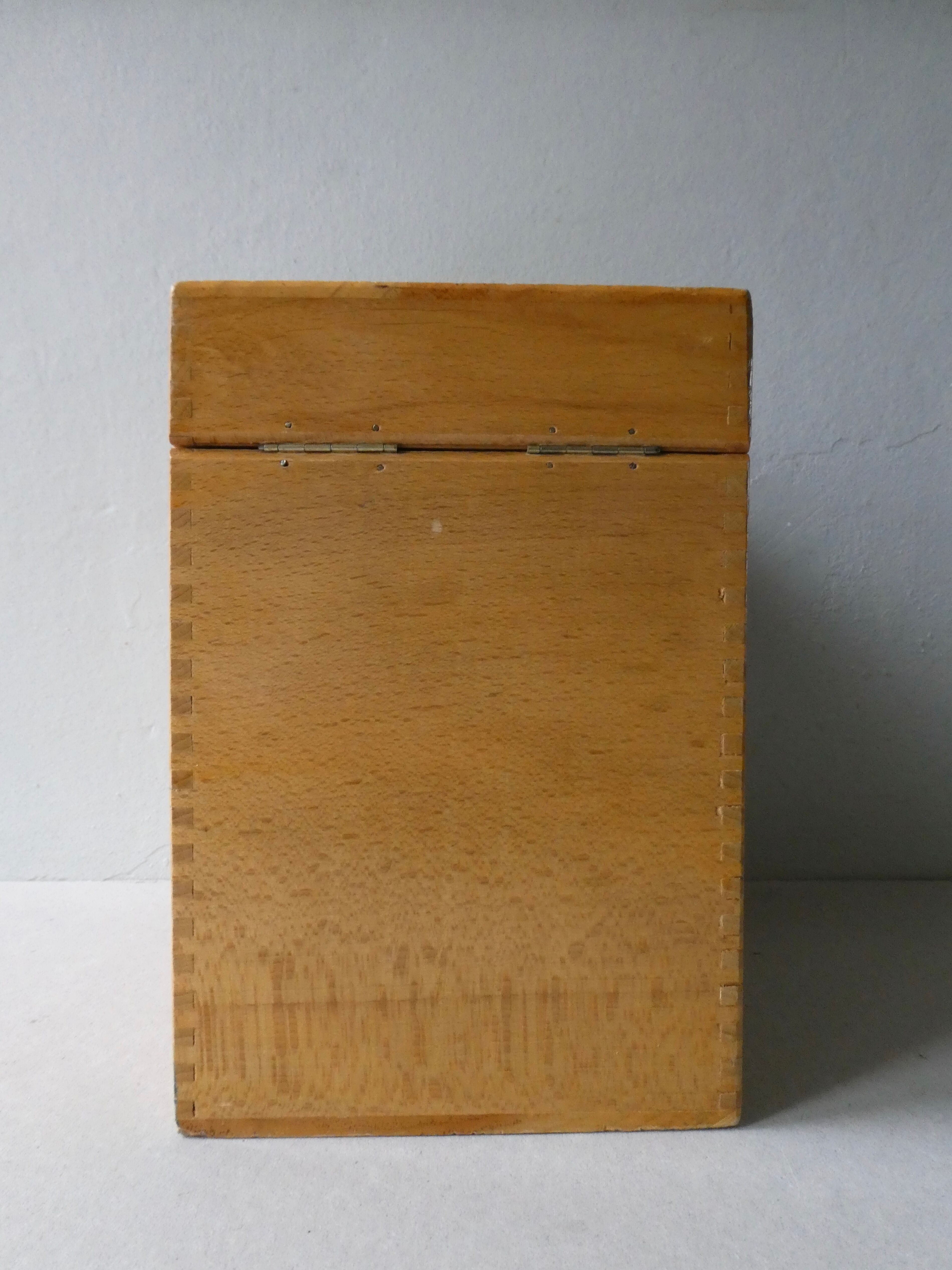 Light wooden box, 60s