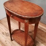 Oval side table