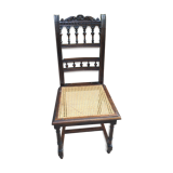 Old wooden and sitting chair chania