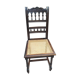 Chaise ancienne en bois et assise cannée