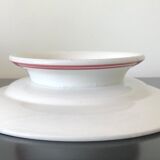 Compotier Basque porcelain red and blue