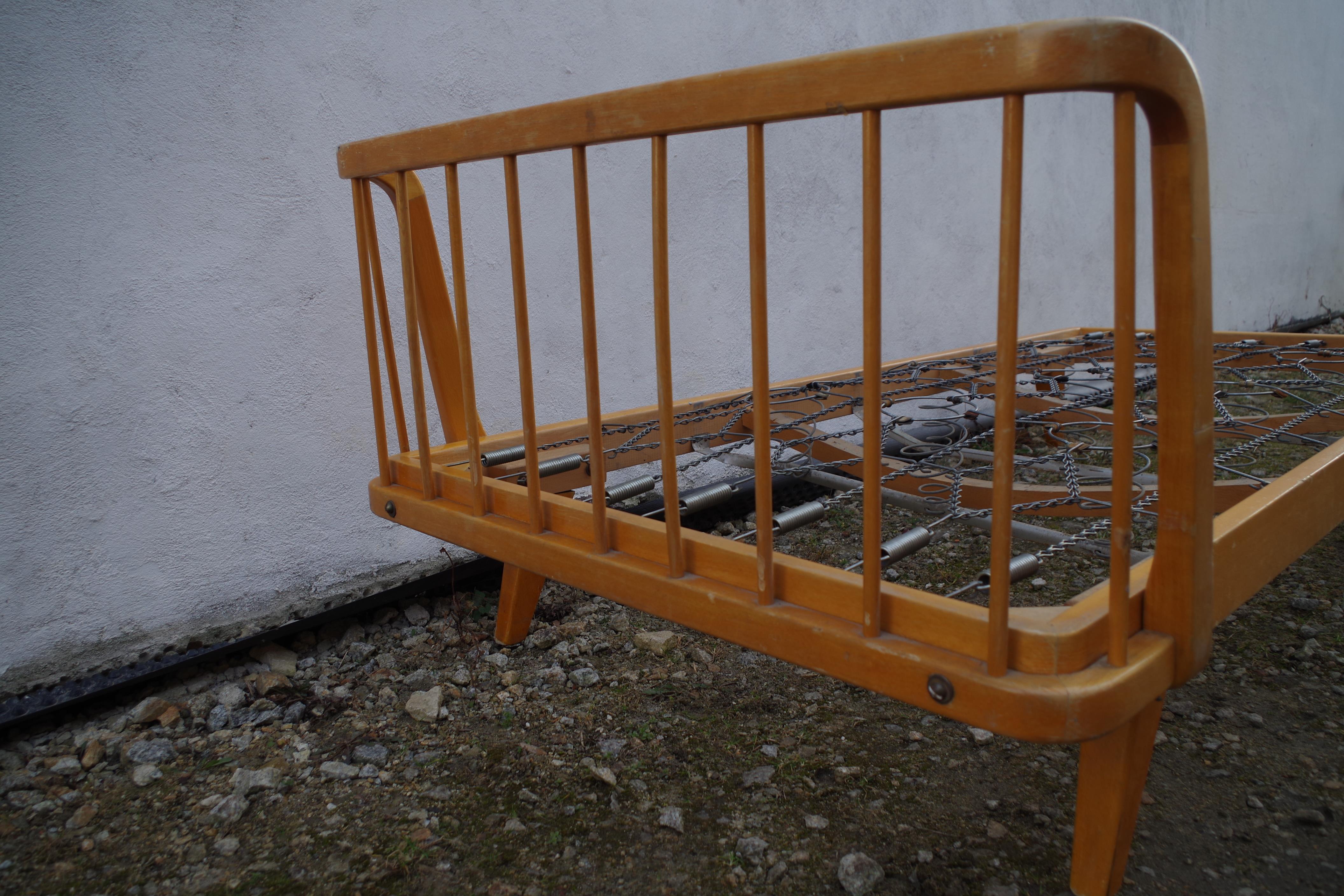 Single bed mid century 1950s for Wilhelm Knoll